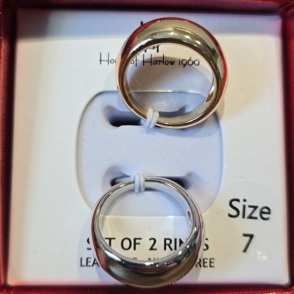 House of Harlow 1960 - Gold & Silver Rings Set - Picture 4 of 5